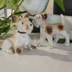 Made in Japan Ceramic Dog Figurines